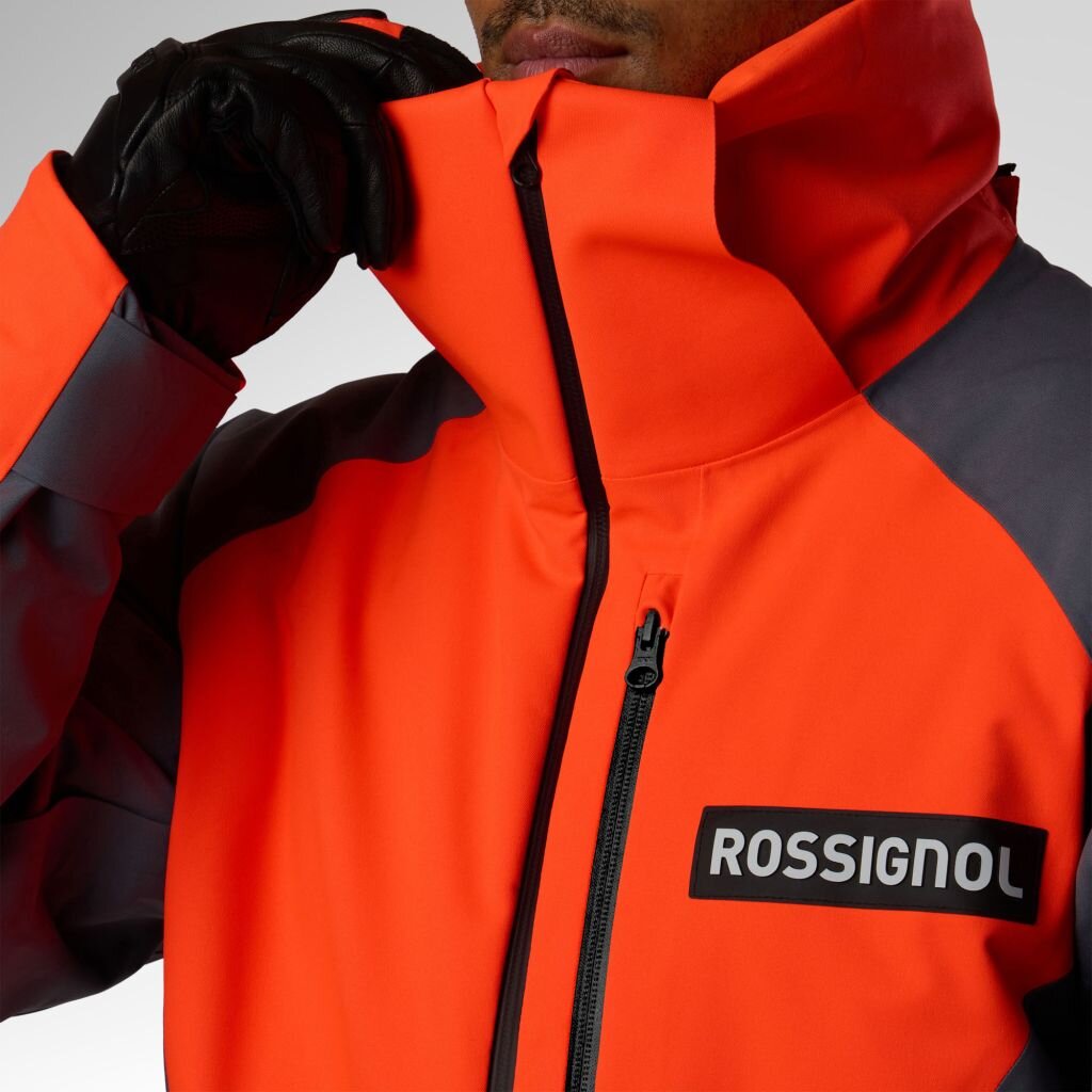 Veste de ski Rossignol M HERO ISOLÉE - ROUGE NÉON